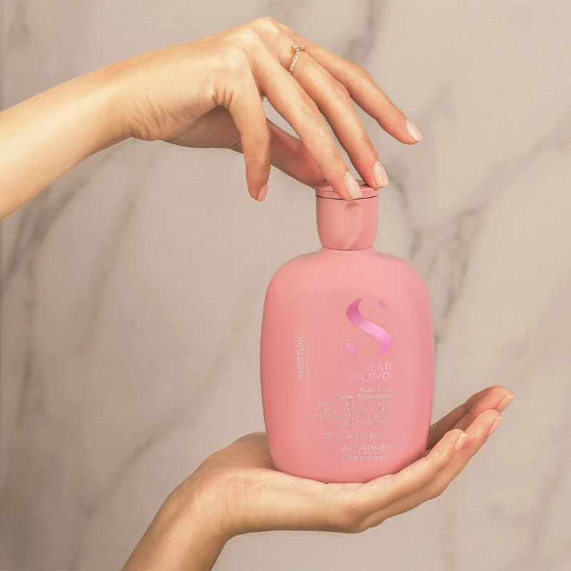 Alfaparf Milano Semi Di Lino Moisture Nutritive Low Shampoo 250ml - shampooing nourrissant doux pour cheveux secs