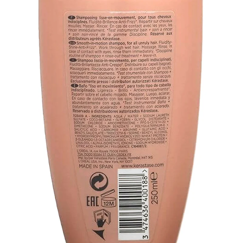 Kerastase Discipline Bain Fluidealiste 250ml - shampooing antifrisottis