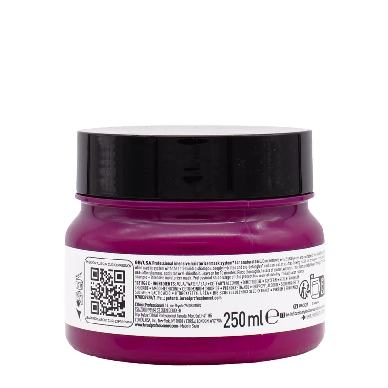 L'Oréal Professionnel Curl Expression Masque 250ml - masque hydratant pour cheveux bouclés et ondulés