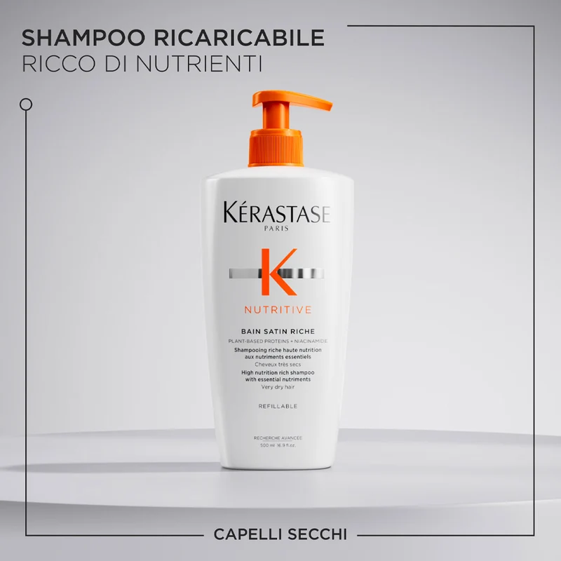 Kerastase Nutritive Bain Satin Riche 500ml - shampooing pour cheveux très secs
