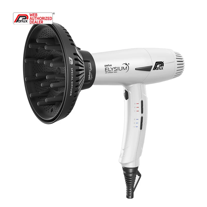 Parlux Elysium + Magic Compact Blanc - sèche-cheveux avec diffuseur
