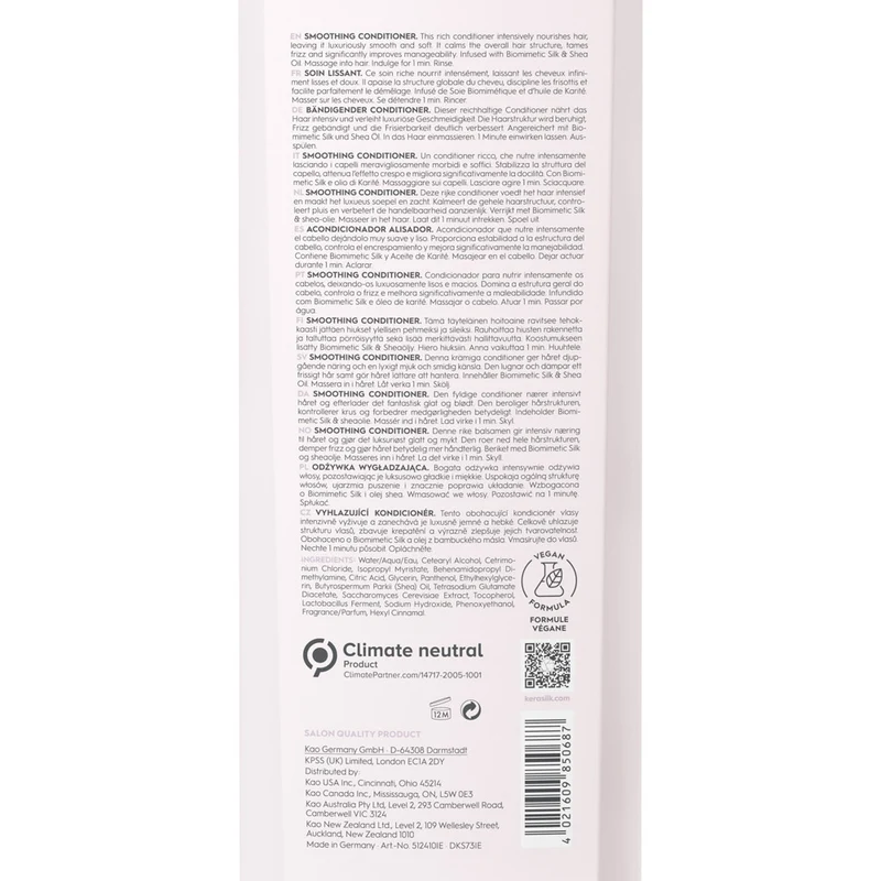 Kerasilk Essentials Smoothing Conditioner 750ml - après-shampooing anti-frisottis