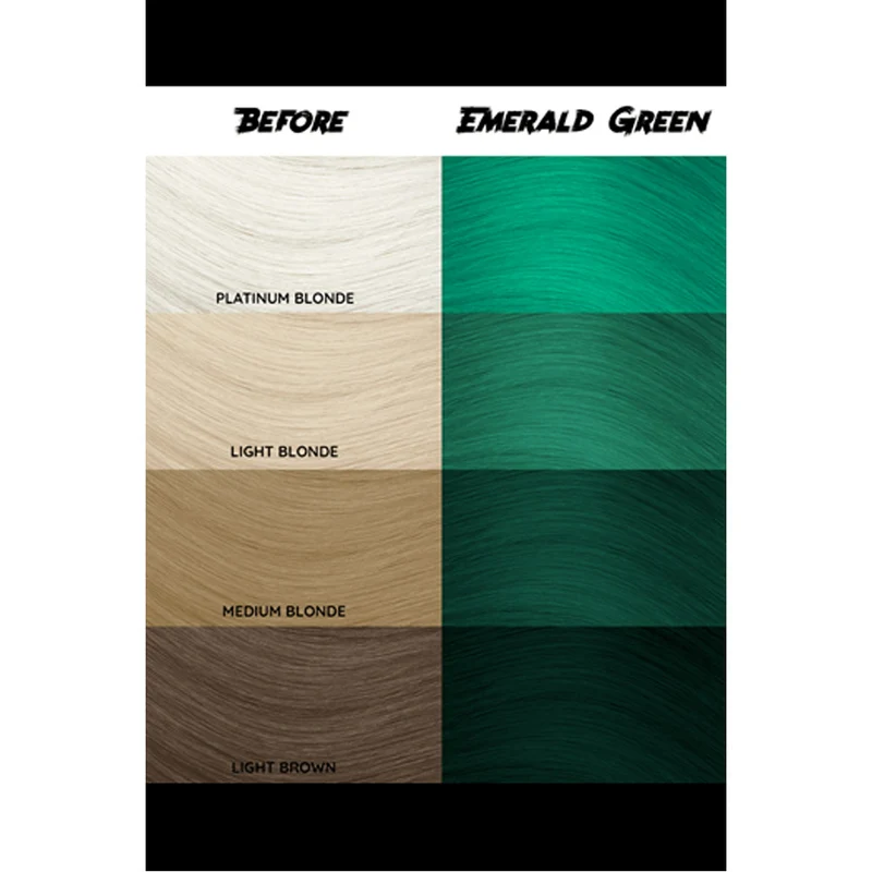 Crazy Color Emerald green no 53, 100ml - crème colorante vert émeraude