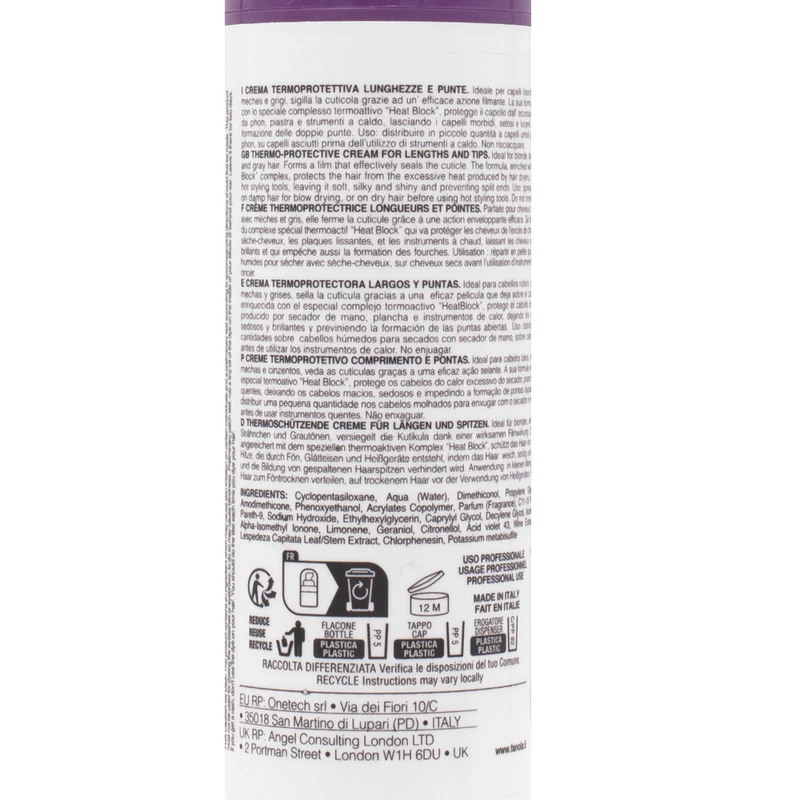 Fanola No Yellow Thermo-Protective Cream 150 ml - crème de protection thermique