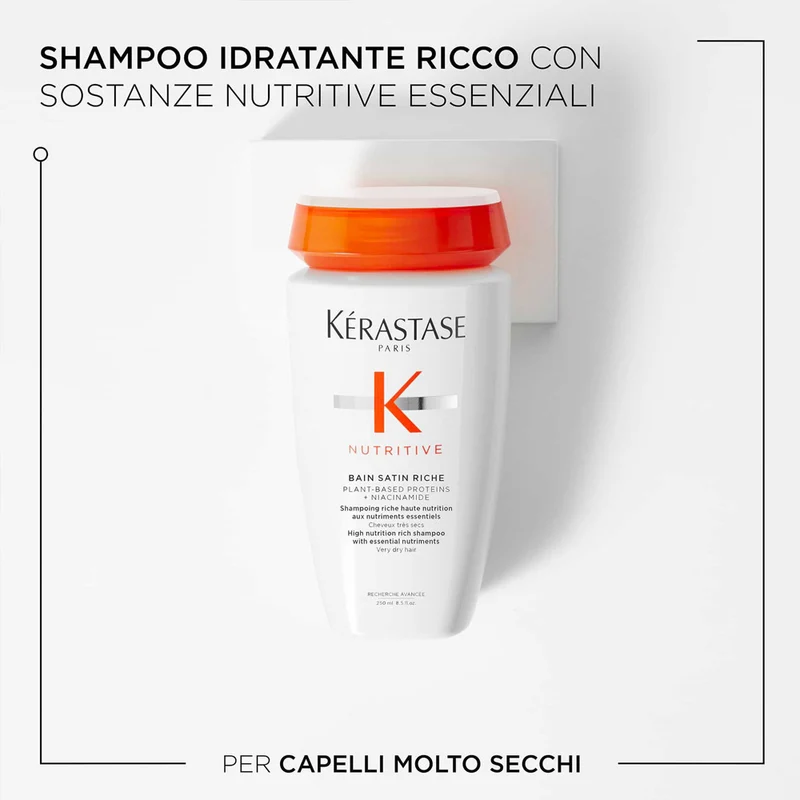Kerastase Nutritive Bain Satin Riche 250ml - shampooing pour cheveux très secs