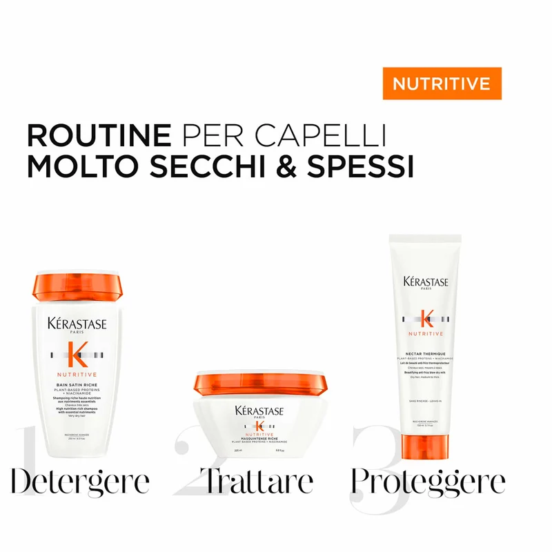 Kerastase Nutritive Bain Satin Riche 250ml - shampooing pour cheveux très secs