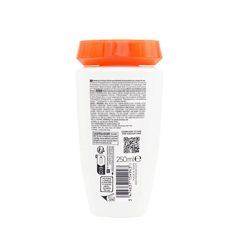 Kerastase Nutritive Bain Satin Riche 250ml - shampooing pour cheveux très secs