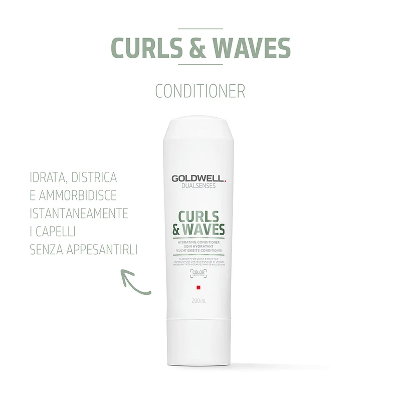 Goldwell Dualsenses Curls & Waves Hydrating Conditioner 200ml - après-shampooing hydratant pour cheveux bouclés ou ondul