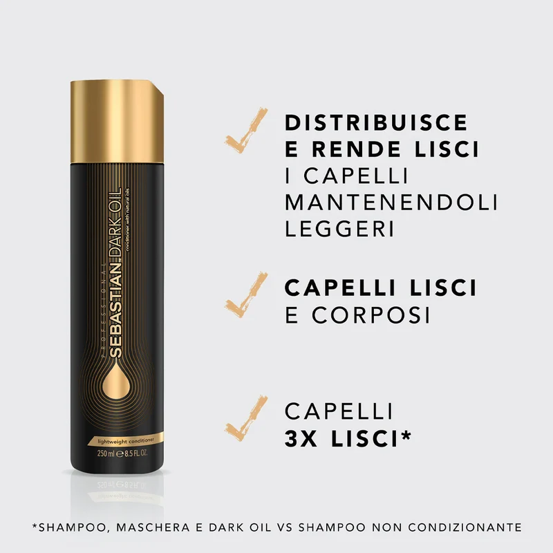 Sebastian Dark Oil Lightweight Conditioner 250ml - après-shampoing démêlant nourrissant