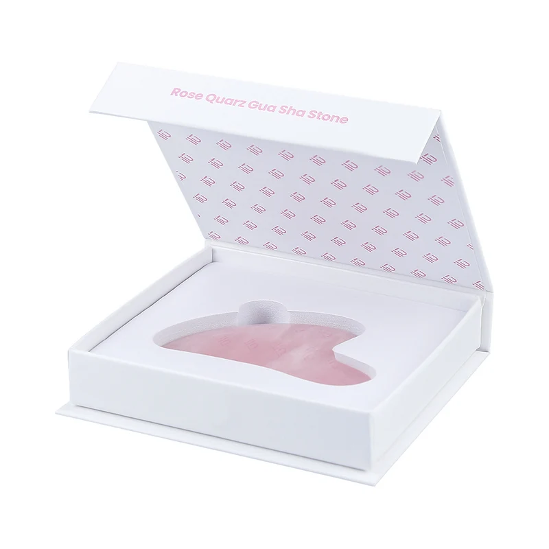 Ilū Make Up Rose Quartz Gua Sha Stone - ghua sha pierre de quartz rose