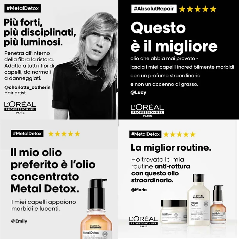 L'Oréal Professionnel Paris Serie Expert Metal Detox Oil 50ml - huile pour cheveux abîmés