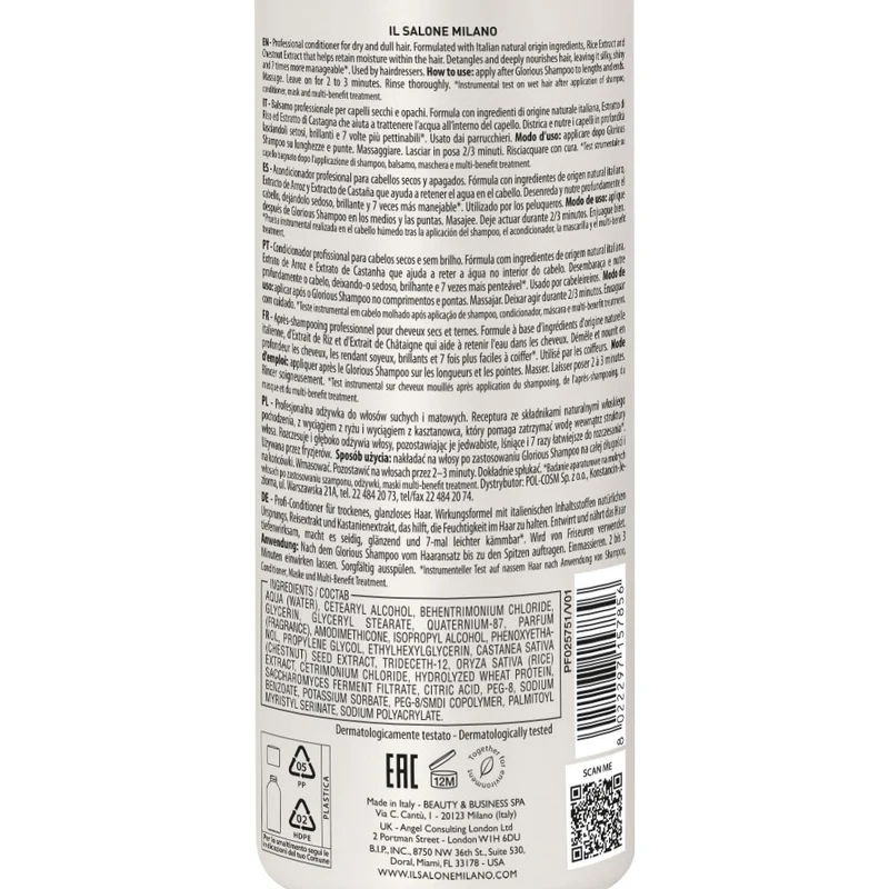 Il Salone Milano Glorious Conditioner 500ml - conditionneur pour cheveux secs et ternes