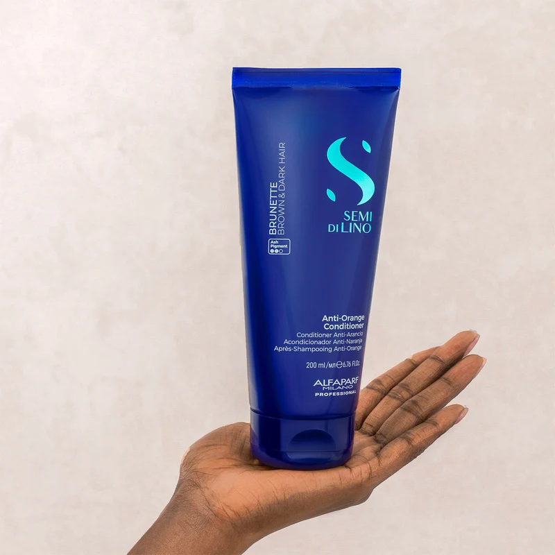 Alfaparf Milano Semi di Lino Brunette Anti-Orange Conditioner 200ml - conditionneur anti-orange
