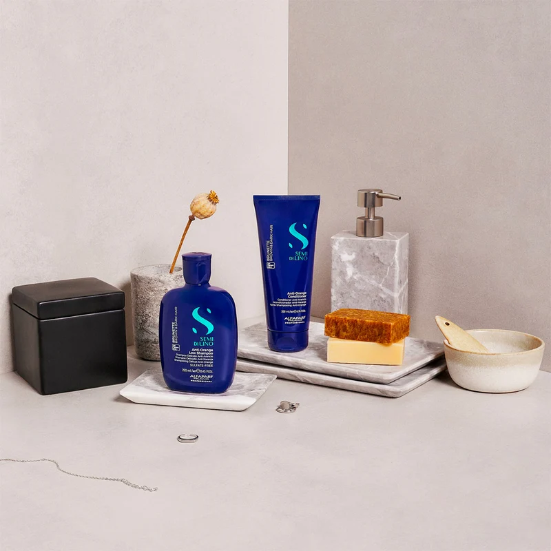 Alfaparf Milano Semi di Lino Brunette Anti-Orange Conditioner 200ml - conditionneur anti-orange