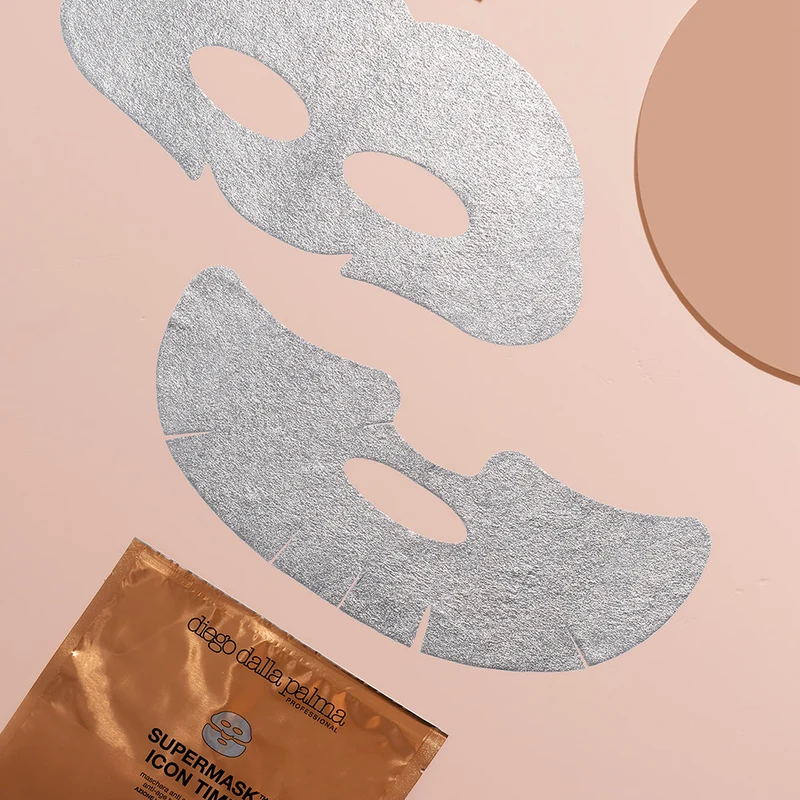 Diego dalla Palma Professional Icon Time Gold Supermask 2pz -masque en tissu raffermissant anti-rides