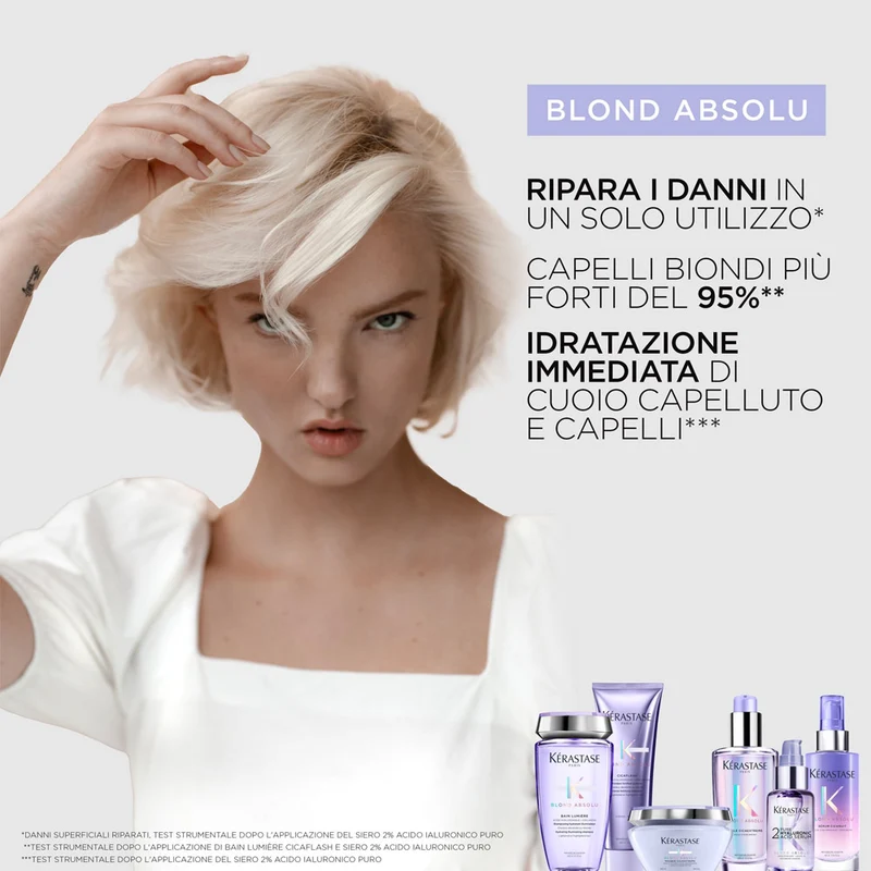 Kerastase Blond Absolu Serum 2% Hyaluronic Acid 50ml - sérum pour cheveux blonds et peau