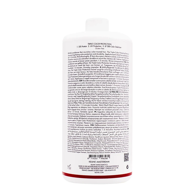 Keune Care line Tinta Color Conditioner 1000ml - après-shampooing cheveux colorés et traités