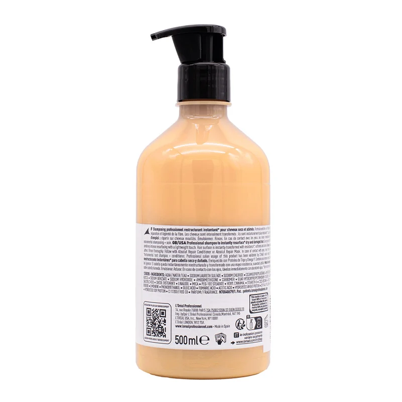 L'Oréal Professionnel Paris Serie Expert Absolut Repair Shampoo 500ml - shampooing cheveux abîmés