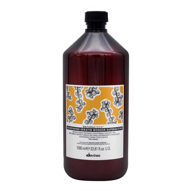 Davines Naturaltech Nourishing Keratin Wonder Superactive 1000ml - Masque Restructurant Pour Les Cheveux Abîmés