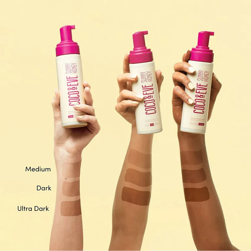 Coco & Eve Sunny Honey Bali Bronzing Foam (Medium) 200ml - mousse autobronzante
