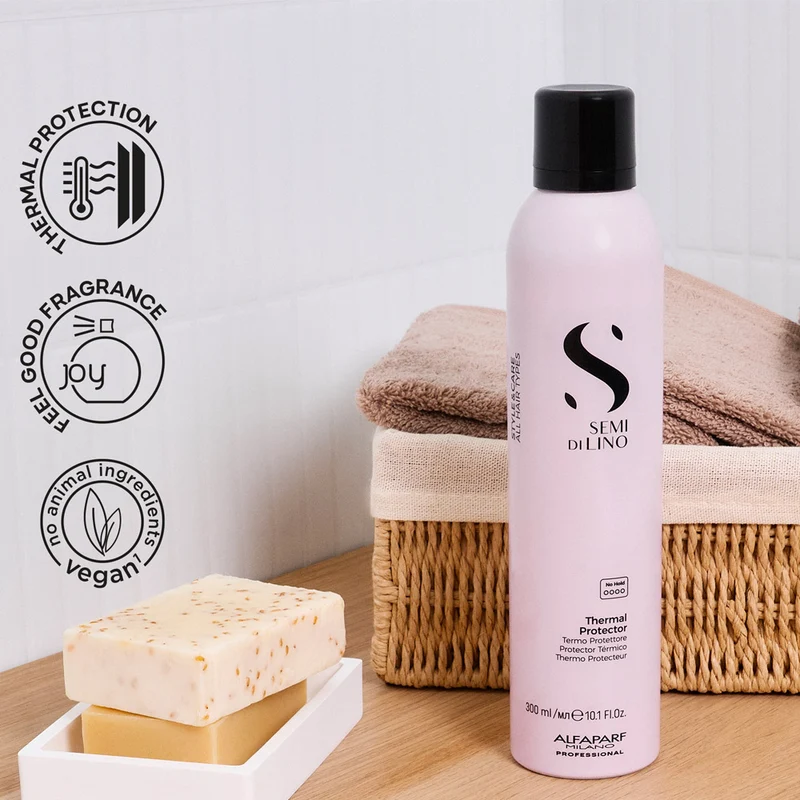 Alfaparf Milano Semi Di Lino Style&Care Thermal Protector 300ml - spray protecteur contre la chaleur