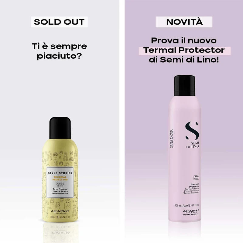 Alfaparf Milano Semi Di Lino Style&Care Thermal Protector 300ml - spray protecteur contre la chaleur