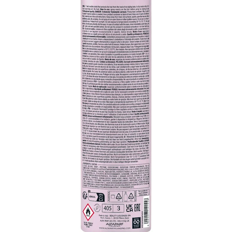 Alfaparf Milano Semi Di Lino Style&Care Thermal Protector 300ml - spray protecteur contre la chaleur