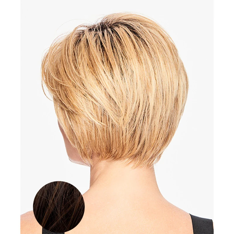 Hairdo Shattered Bob Perruque Bob Auburn moyen brun chocolat