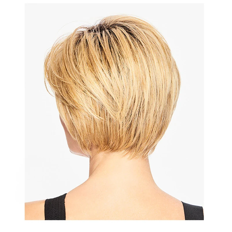Hairdo Shattered Bob Perruque Bob Brun rubis moyen