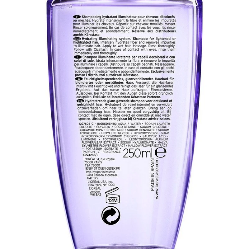 Kerastase Blond Absolu Bain Lumière 250ml - shampooing illuminateur pour cheveux blonds