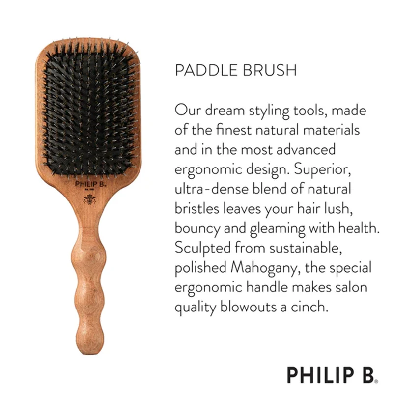 Philip B Paddle Hairbrush - brosse plate