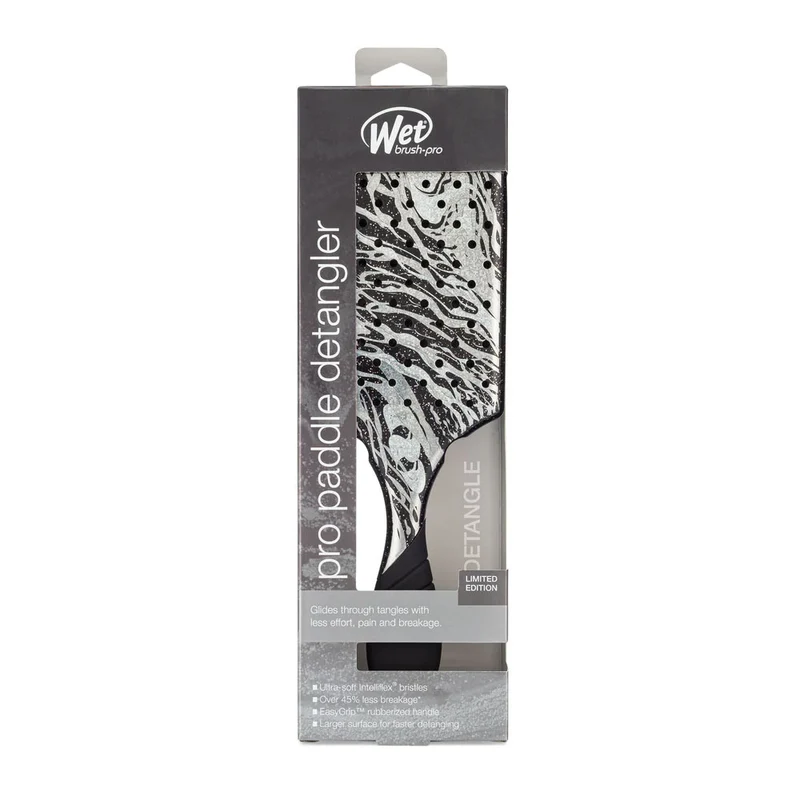 WetBrush Pro Paddle Detangler Mineral Sparkle Charcoal - brosse pour la douche