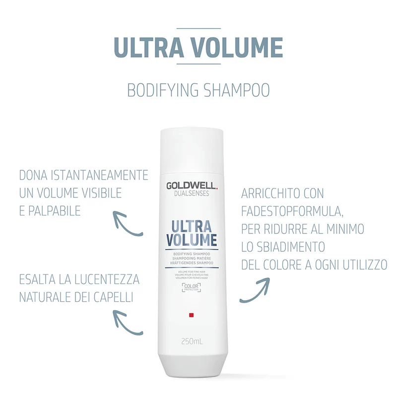 Goldwell Dualsenses Ultra Volume Bodifying Shampoo 250ml - shampooing pour cheveux fins ou sans volume