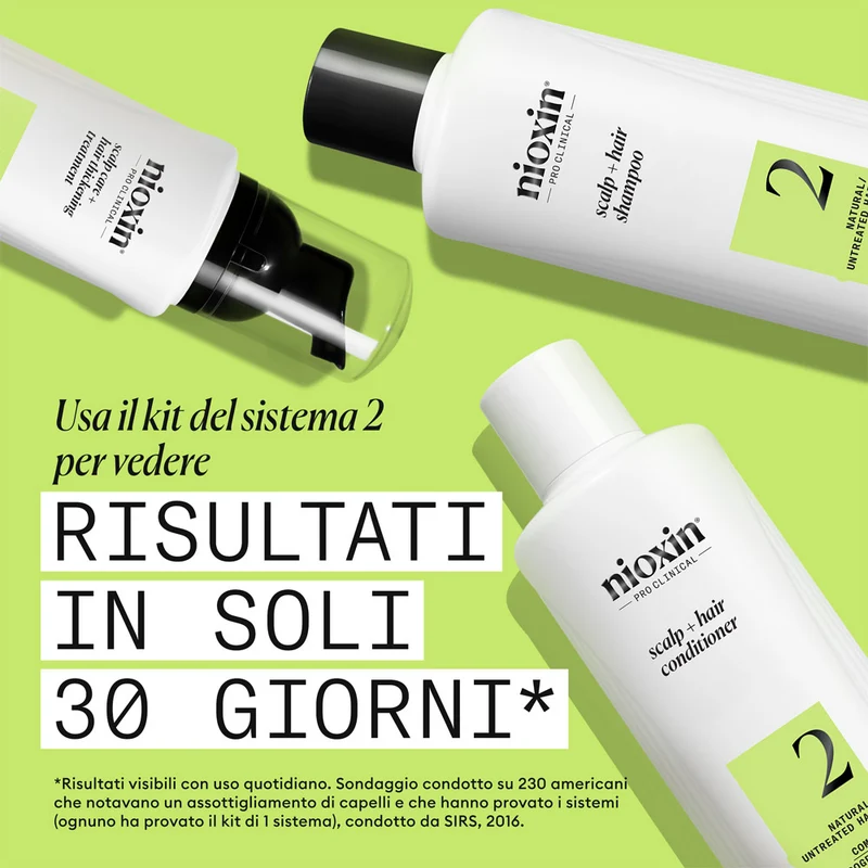 Nioxin Système 2 Kit Triphasique 150ml - kit anti-amincissement avancé