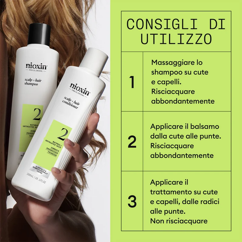 Nioxin Système 2 Kit Triphasique 150ml - kit anti-amincissement avancé