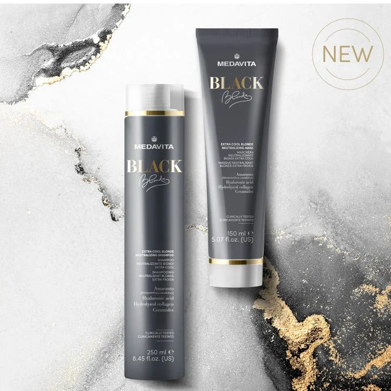 Medavita Lunghezze Blondie Black Extra Cool Blonde Neutralizing Mask 150ml - masque neutralisant blond extra cool