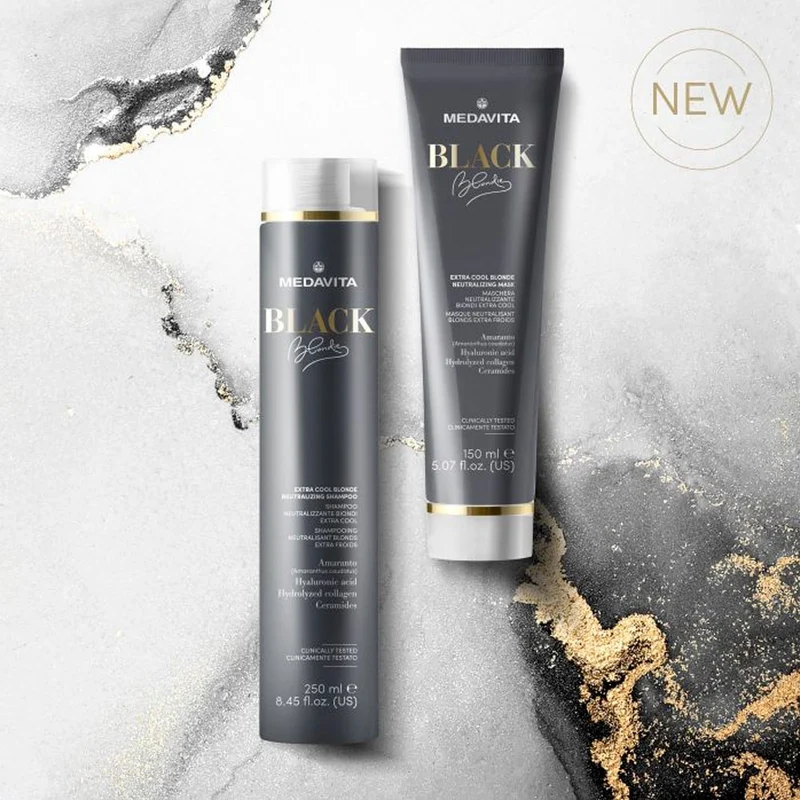 Medavita lunghezze Blondie Black Extra Cool Blonde Neutralizing Shampoo 250ml - shampooing neutralisant blond extra cool