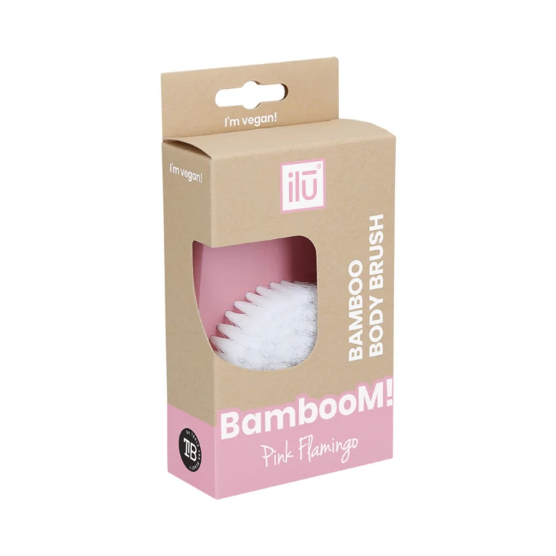 ilū BambooM! Body Brush Pink Flamingo - brosse pour le corps