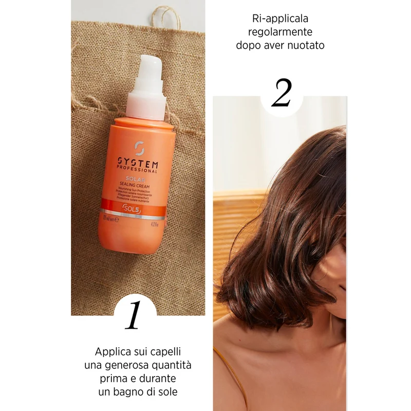 System Professional Solar Sealing Cream Sol5 125ml - crème après-soleil anti-frisottis