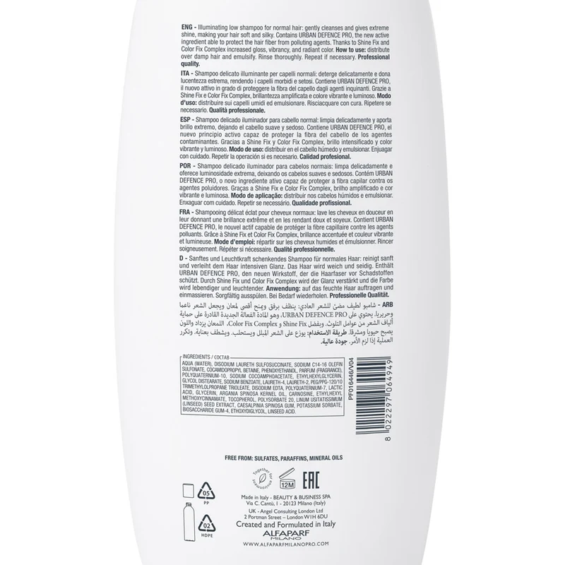 Alfaparf Milano Semi Di Lino Diamond Illuminating Low Shampoo 1000ml - shampooing doux illuminateur pour cheveux normaux