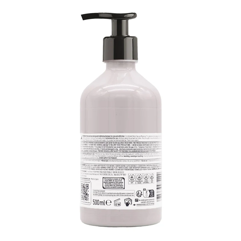 L'Oréal Professionnel Paris Serie Expert Silver Shampoo 500ml - shampooing anti-jaunissement