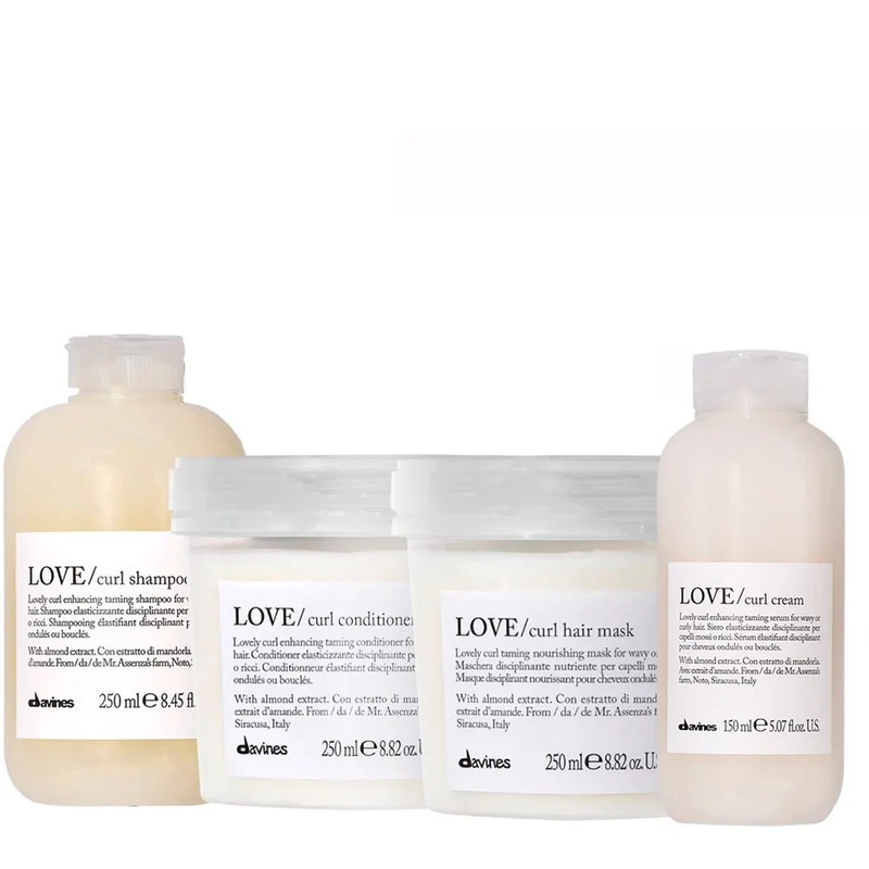 Davines Essential HairCare Love Curl Shampoo 250ml Conditioner 250ml Hair Mask 250ml Cream 150ml