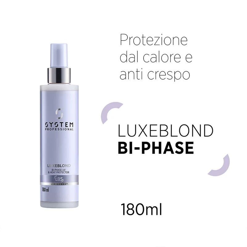System Professional LuxeBlond Bi-Phase 180ml - thermoprotecteur cheveux blonds