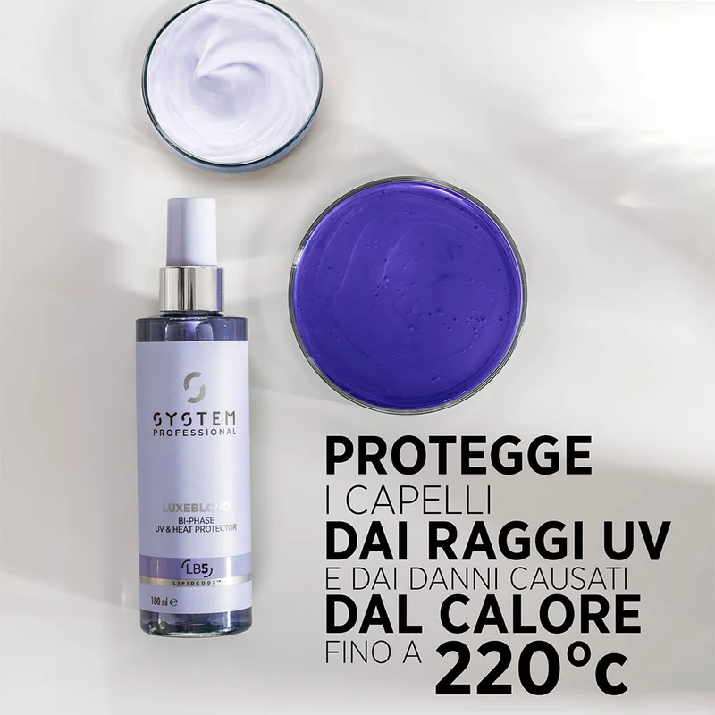 System Professional LuxeBlond Bi-Phase 180ml - thermoprotecteur cheveux blonds