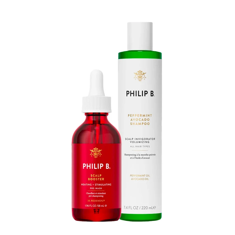 Philip B Scalp Booster 60ml Peppermint Avocado Shampoo 220ml