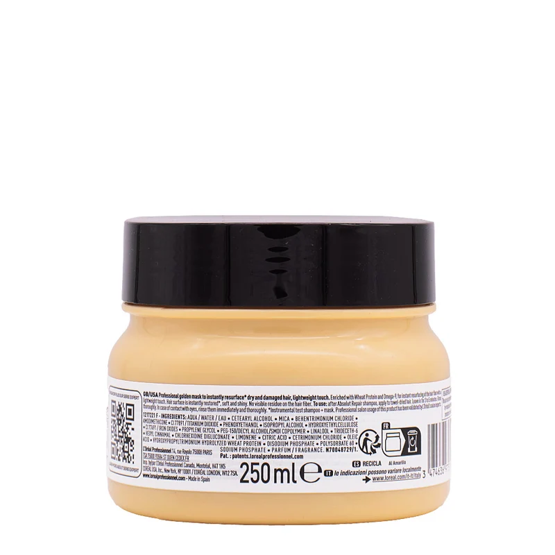 L'Oréal Professionnel Paris Serie Expert Absolut Repair Golden Mask 250ml - masque cheveux abîmés
