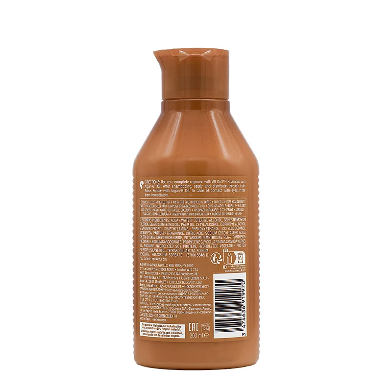 Redken All Soft Conditioner 300ml - après - shampooing hidratant cheveux secs