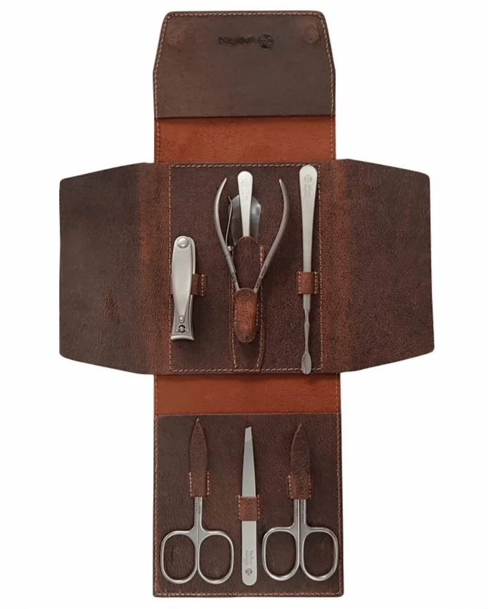 Maniküre Set Texas L, braun, 7tlg.