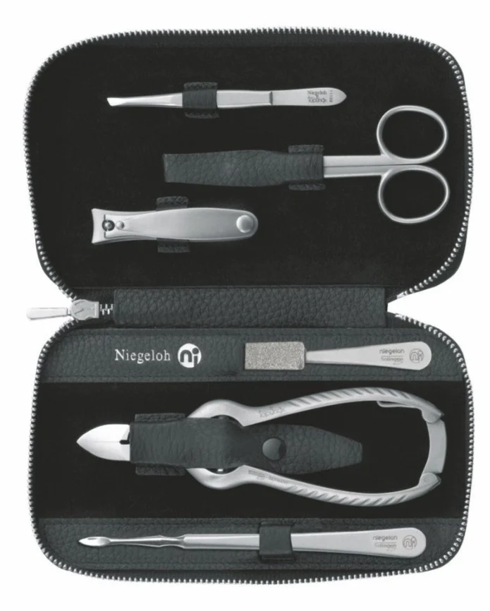 Maniküre Pediküre Set Imantado, Zip, schwarz 6tlg.