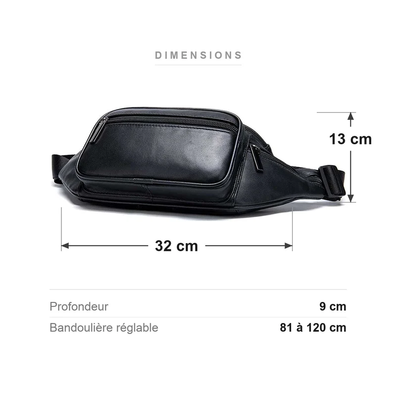 SAC BANANE PERSONNALISÉ EN CUIR